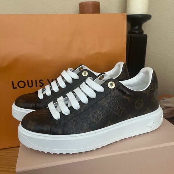 Louis Vuitton Time Out Brown Monogram Sneakers - Picture 1 of 15